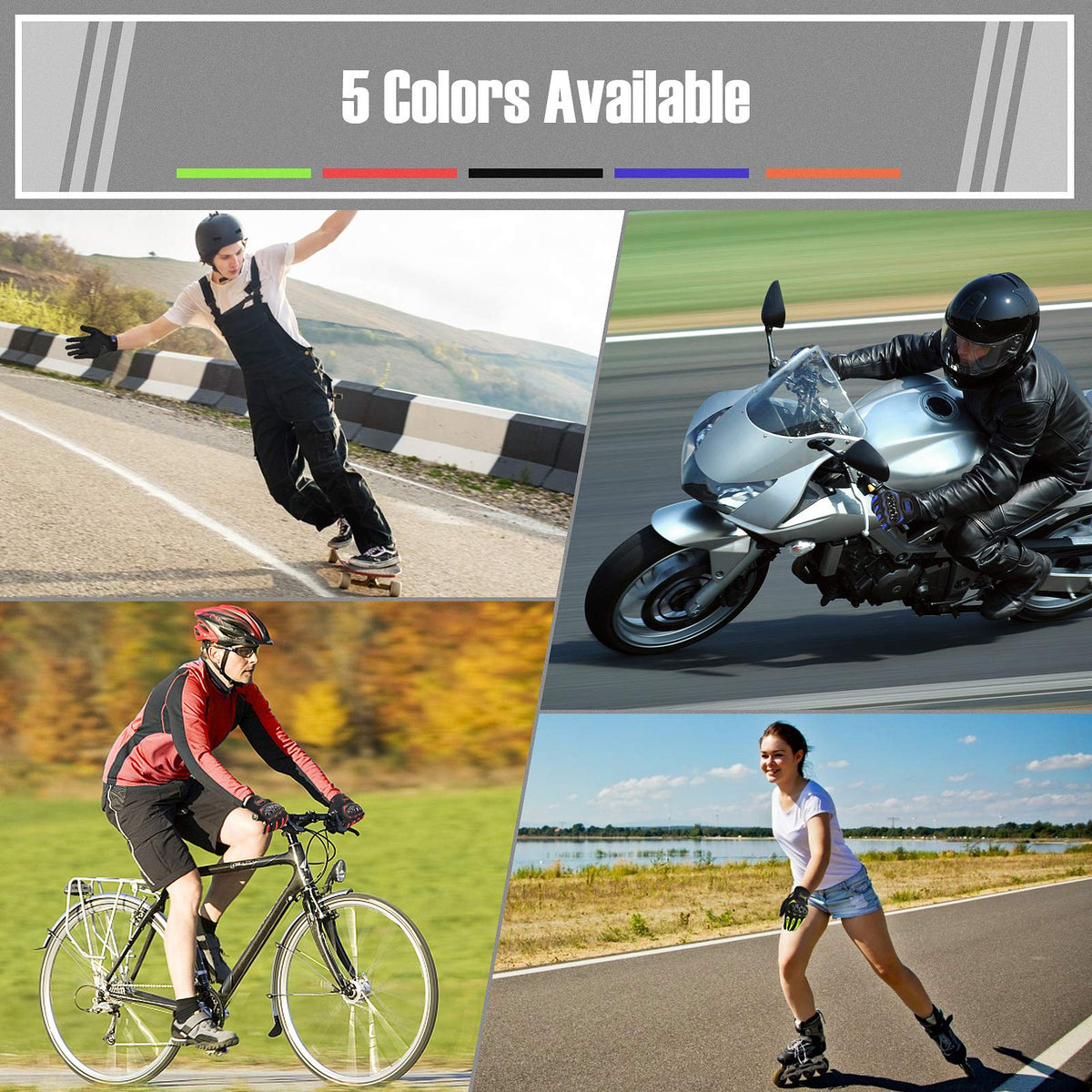COFIT gloves worn by rider on MTB illustrating comfort and mobility