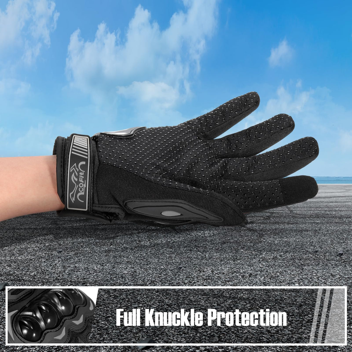 COFIT gloves touchscreen fingertips demonstrated for device use
