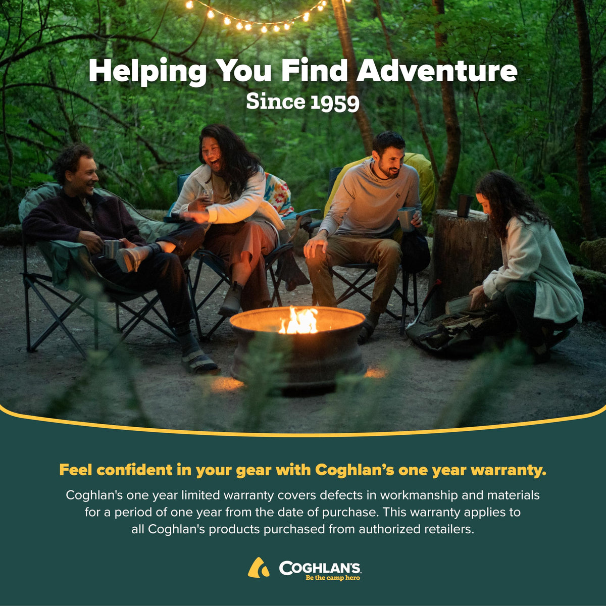 Coghlan's at campsite illustrating quick setup and tidy outdoor area