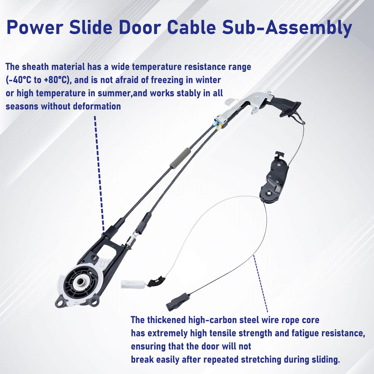 COILFRDS cable assembly next to ruler showing scale for accurate fit confirmation