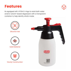 Colad close-up of adjustable nozzle highlighting precise spray control benefit