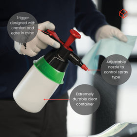 Colad transparent bottle showing fluid level for quick refill benefit