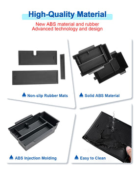 Coleya installed in Crosstrek armrest offering precise fit and tidy storage