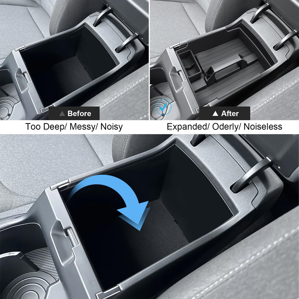 Coleya open compartments showing coin holder and organized sections