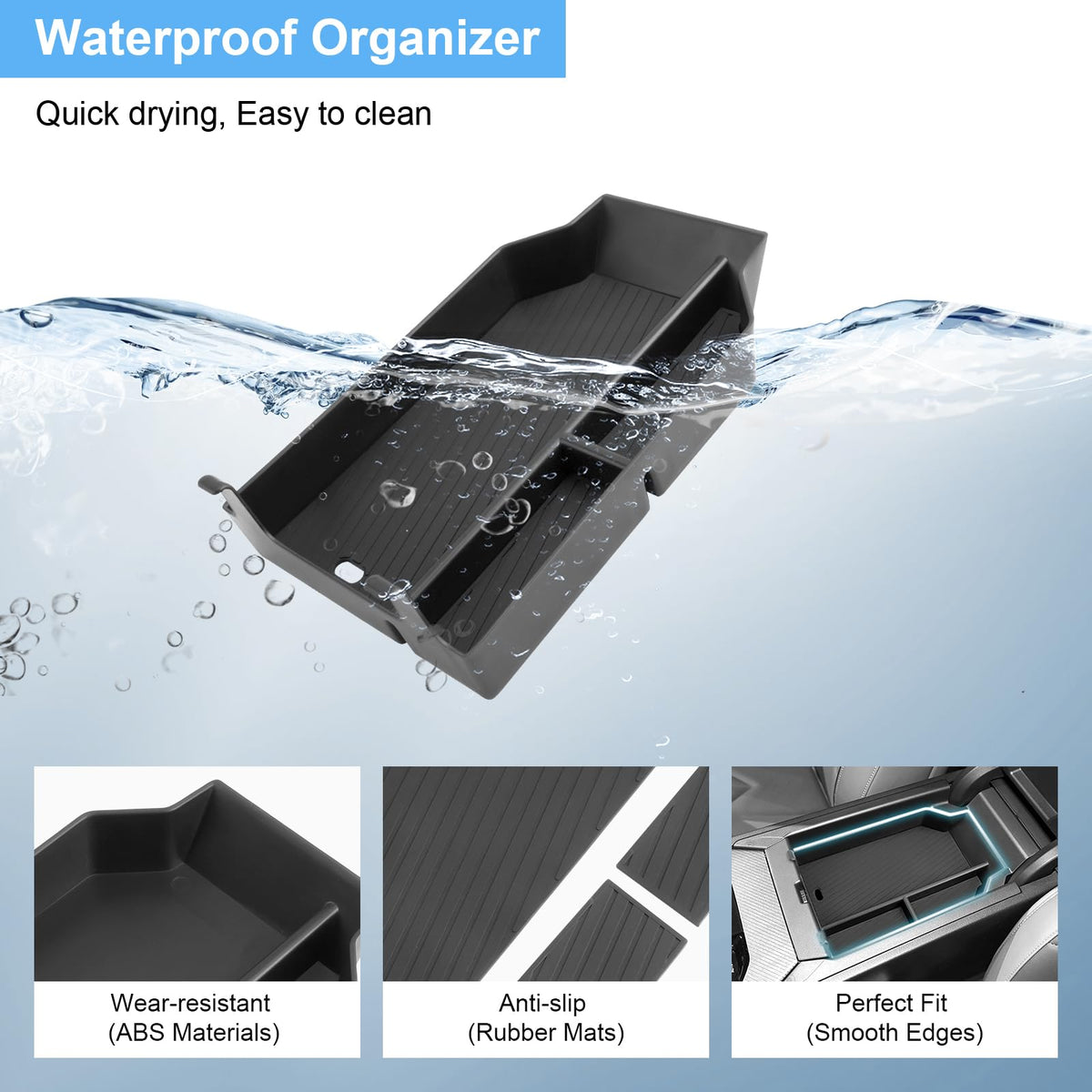 Coleya rubber pads close-up preventing item movement and reducing noise