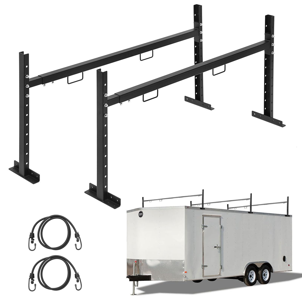 Colinktool front view mounted on trailer showing secure load carrying