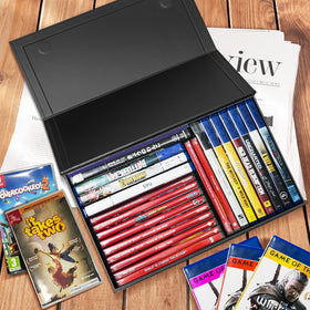 collecthall open top with steelbooks organized for dust-free protection and access