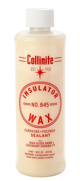 Collinite 845 front label bottle showing brand and product for clear identification and trust