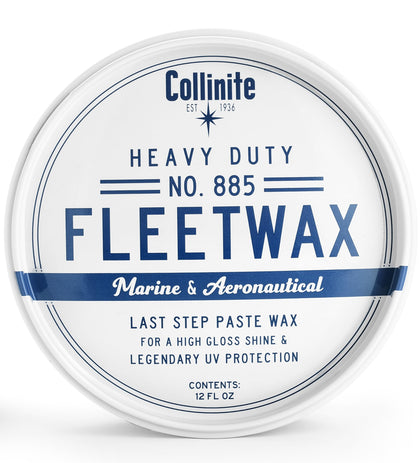 COLLINITE 885 front label showing product benefits and marine branding