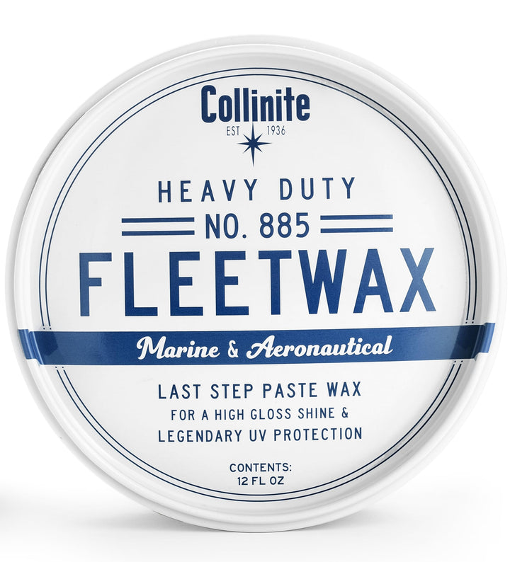 COLLINITE 885 front label showing product benefits and marine branding