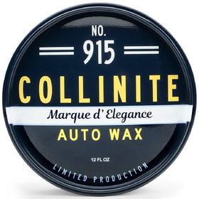 Collinite 915 jar front view showing branding and premium packaging benefit
