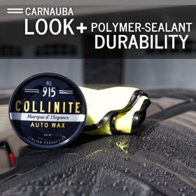 Collinite 915 paste texture close-up highlighting creamy carnauba-rich formula benefit