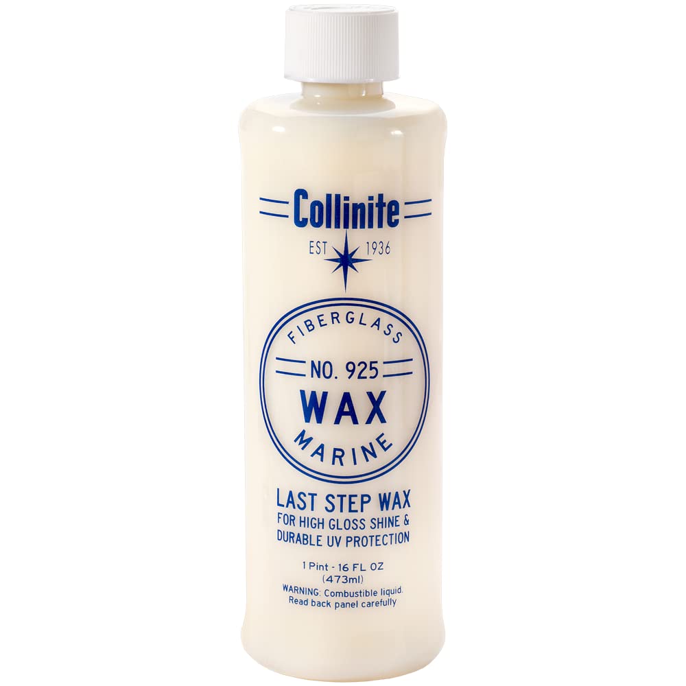Collinite 925 front bottle showing product label and ease of use benefit