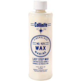 Collinite 925 front bottle showing product label and ease of use benefit