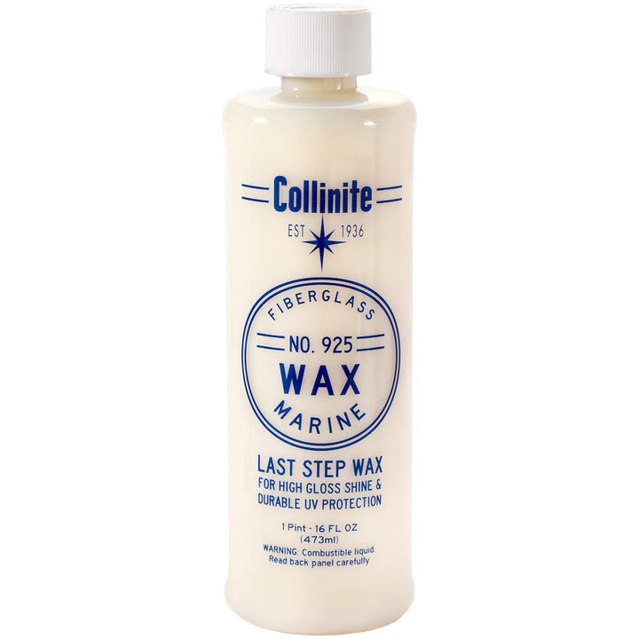 Collinite 925 front bottle showing product label and ease of use benefit