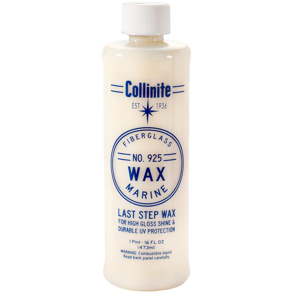 Collinite 925 front bottle showing product label and ease of use benefit