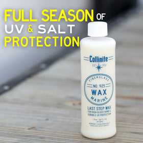 Collinite 925 creamy wax texture on applicator pad for easy spreading