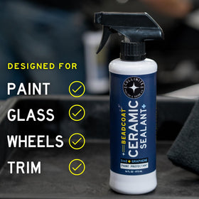 COLLINITE treated car panel showing high-gloss shine and improved paint clarity