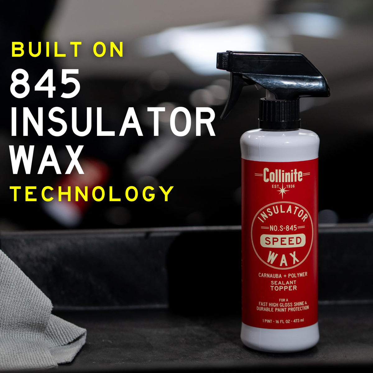 Collinite S-845 sprayer nozzle close-up for quick, even application benefit