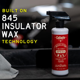 Collinite S-845 sprayer nozzle close-up for quick, even application benefit