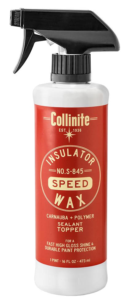 Collinite S-845 front bottle showing label and glossy finish benefit