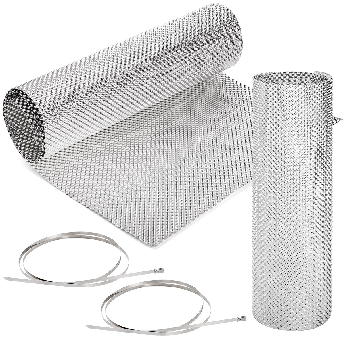 Coloch front view of 15x39 inch heat shield showing size and finish benefits
