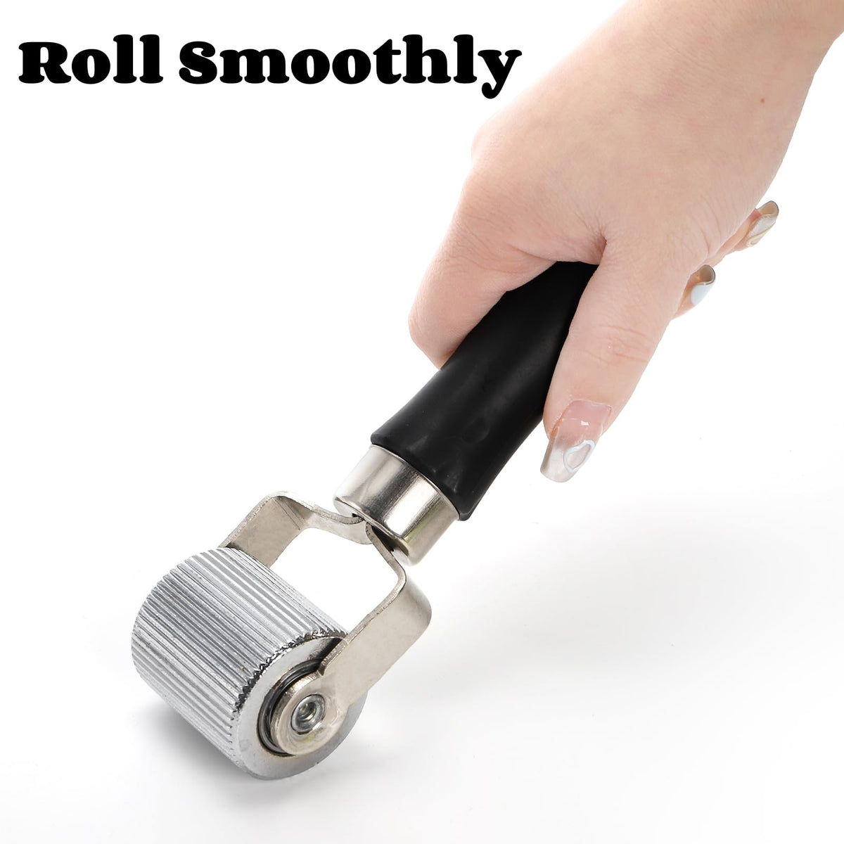 Coloch detailed shot of metal roller and bracket providing firm pressure on mats