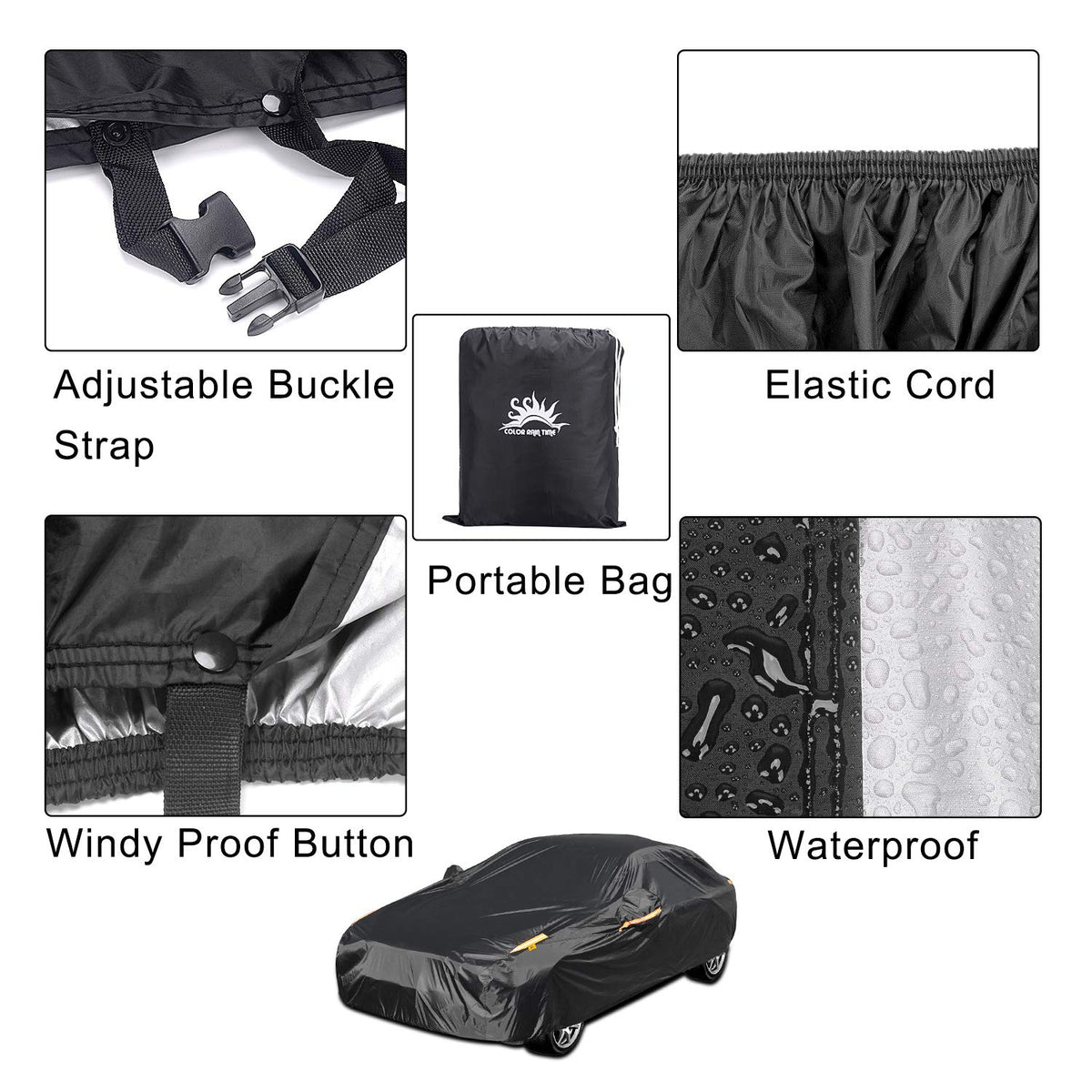 COLOR RAIN TIME mirror pocket protecting side mirrors from impact and scratches