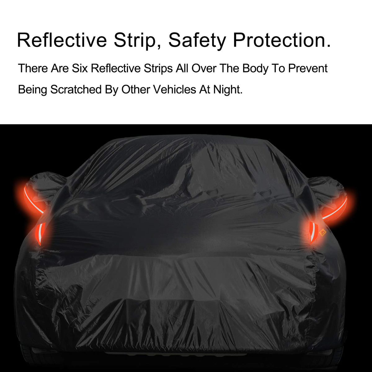 COLOR RAIN TIME underbody straps fastened to anchor cover during high winds