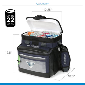 Columbia HardBody liner with SmartShelf separating drinks and sandwiches for protection