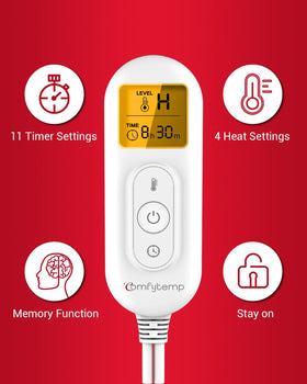 Comfytemp controller and 12V/24V plug showing easy vehicle connection and controls