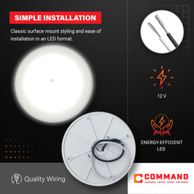 Command Electronics close-up of integrated switch for easy local control and convenience