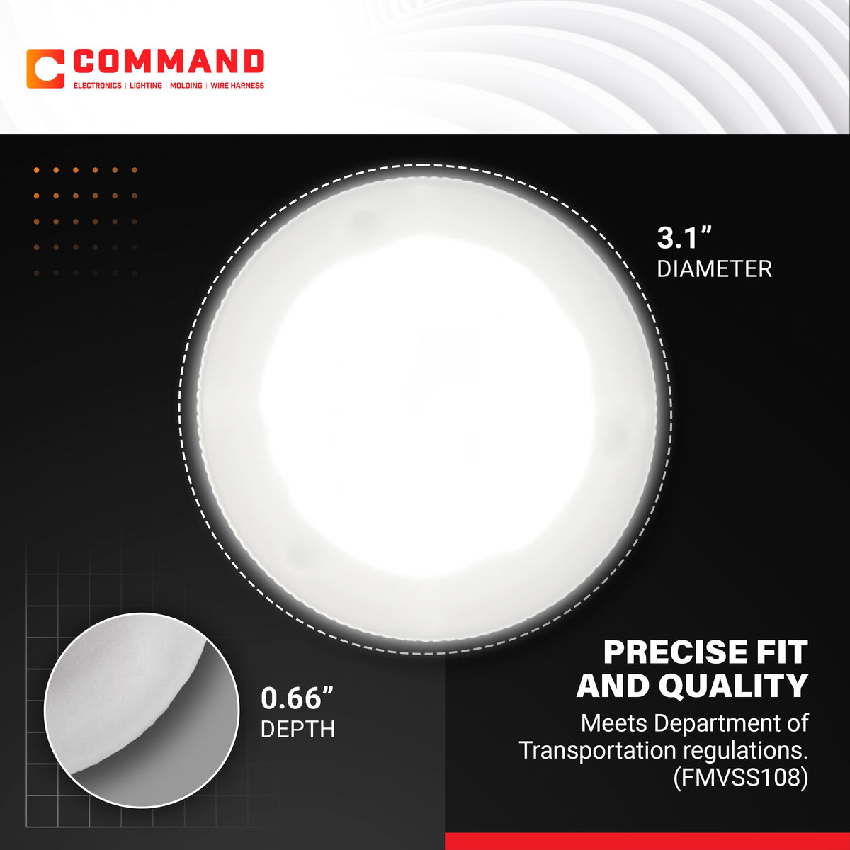 Command Electronics wiring and included lever connectors, simplifies quick secure installation