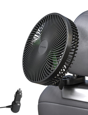 Comoistar front view fan showing compact design and quick cooling benefit