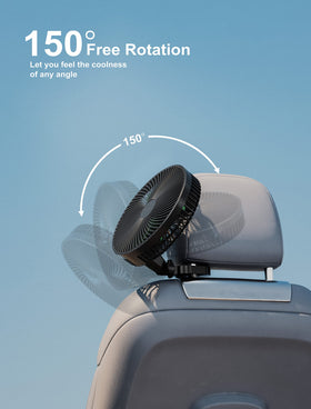 Comoistar aimed at rear seat showing extended cord reaching back passengers
