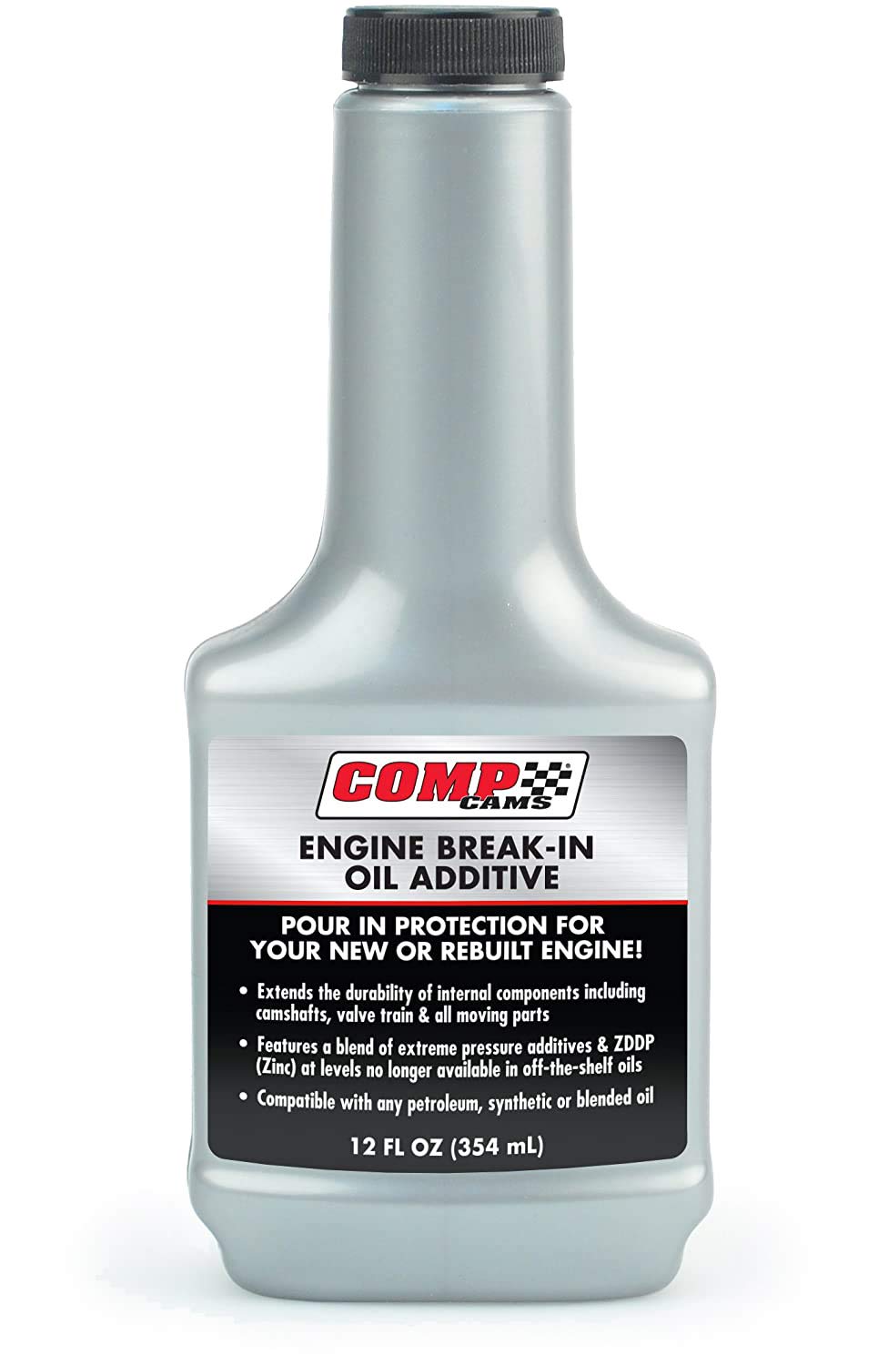 COMP Cams 159 front bottle view showing label and ZDDP benefit