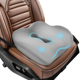 Comphekept front view of cushion showing ergonomic W shape for improved comfort