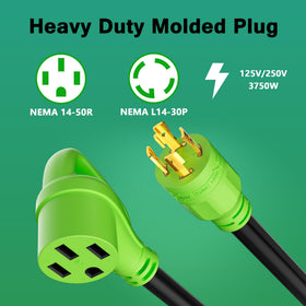 Conable ergonomic handle closeup on 14-50R for easier plugging and reduced strain