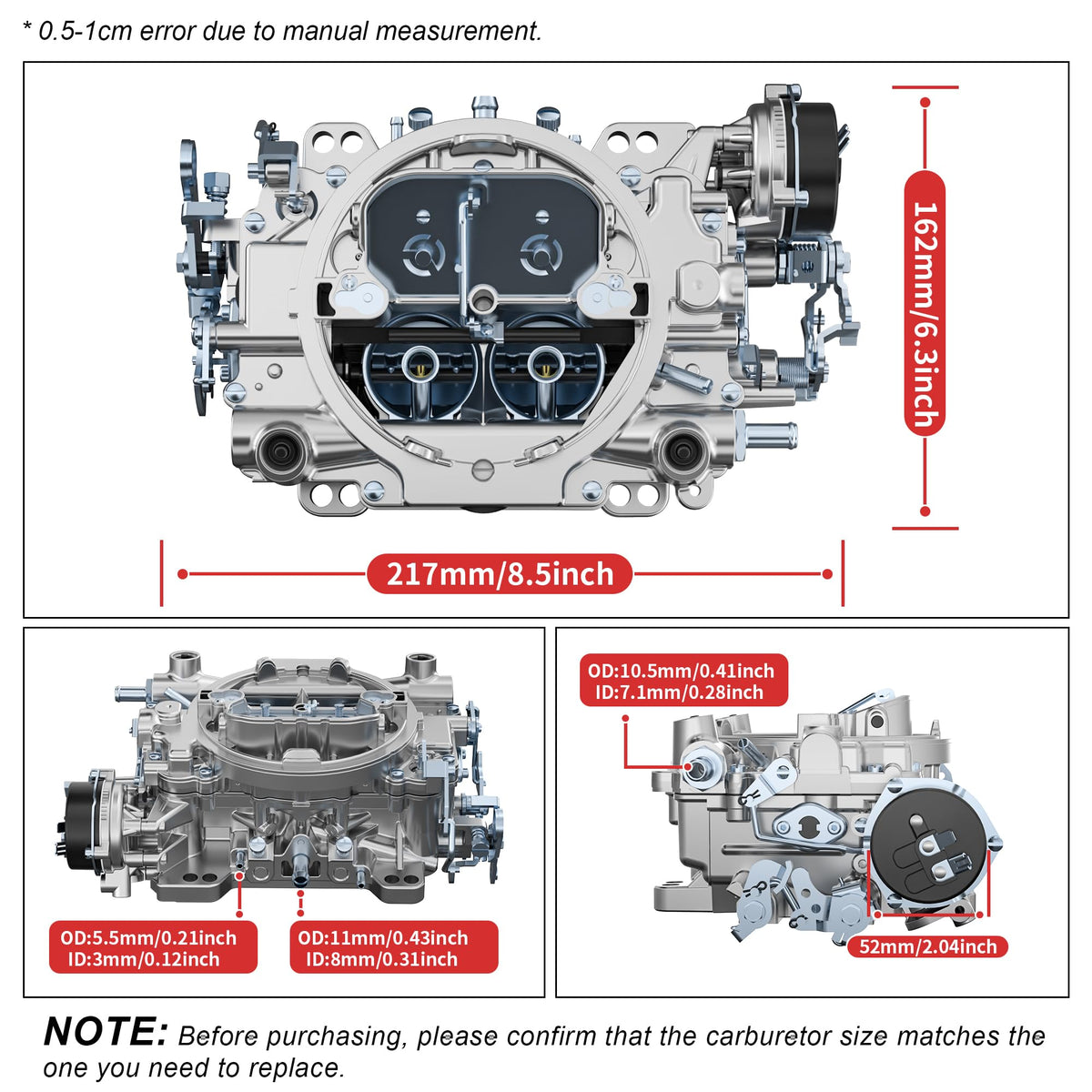 condgreemee installed on intake manifold to show correct fitment and scale