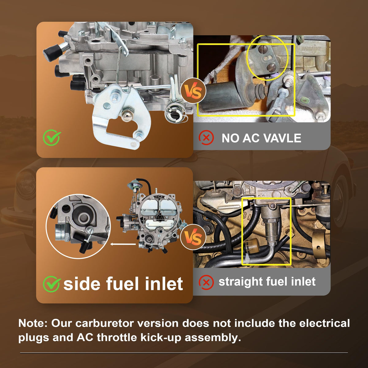 condgreemee carburetor installed on Chevy engine showing restored drivability benefit