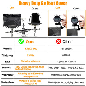 CONFUTURY reflective strips on cover improving night visibility and safety