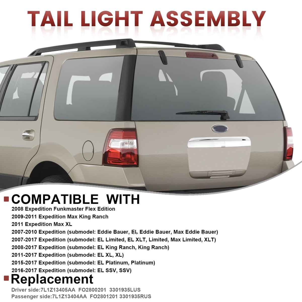 CONLLCON tail light side profile displaying precise OEM-alike shape and alignment
