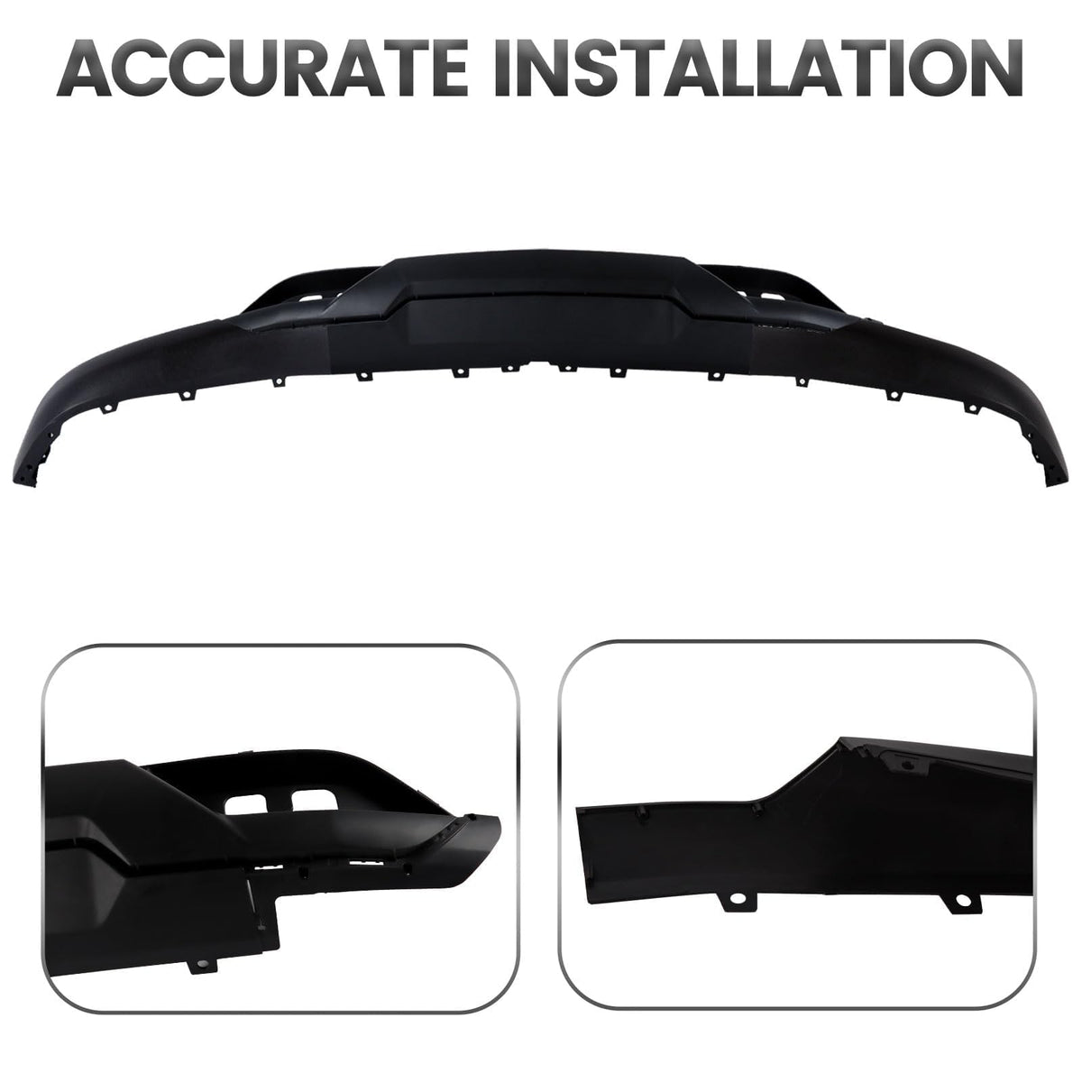 CONLLCON valance installed on a Silverado front demonstrating correct alignment