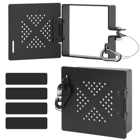 CONMWO two-pack packaging with caps, screws, and rubber buffer pads included