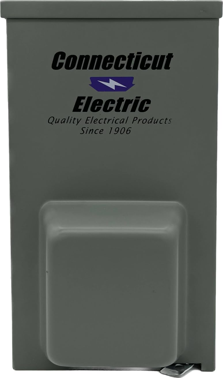 Connecticut Electric panel installed on wall with RV cord to show size and proper placement