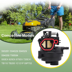 conokata carburetor installed on mower engine demonstrating correct alignment and performance