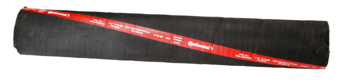 Continental close-up of chemivic cover and helix wire reinforcement highlighting durability