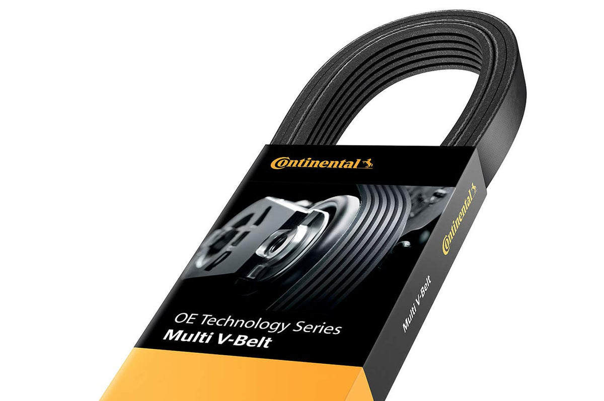 Continental Elite belt close-up showing ribs and durable compound for reliable power transfer