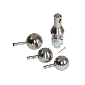 Convert-A-Ball close-up of nickel-plated ball surface highlighting corrosion resistance