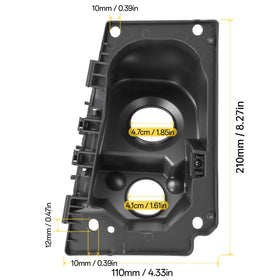 Convitex backside mounting points detailed for secure installation benefit